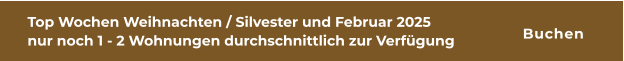 Top Wochen Weihnachten / Silvester und Februar 2025 nur noch 1 - 2 Wohnungen durchschnittlich zur Verfügung  Buchen